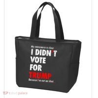 My Conscience Is Clear I Didn't Vote For Trump Funny Tote Bag thumb 3