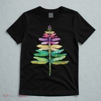 Merry Christmas Insect Lover Xmas Dragonfly Christmas Tree Long Sleeve T-Shirt thumb 5