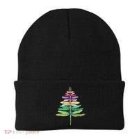 Merry Christmas Insect Lover Xmas Dragonfly Christmas Tree Long Sleeve Beanie thumb 0