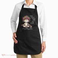 Meditating Cat Inner Peace Begins With Four Word Not My Fuck Apron thumb 2