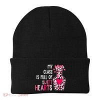 My Class Is Full Of Sweet Hearts Valentine Teacher Beanie thumb 0