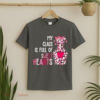 My Class Is Full Of Sweet Hearts Valentine Teacher T-Shirt thumb 2
