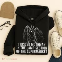 Mothman Cryptid I Kissed Mothman In The Lamp Section Hoodie thumb 4