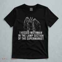 Mothman Cryptid I Kissed Mothman In The Lamp Section T-Shirt thumb 5