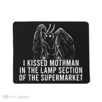 Mothman Cryptid I Kissed Mothman In The Lamp Section Mousepad thumb 0