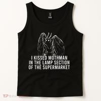 Mothman Cryptid I Kissed Mothman In The Lamp Section Tank Top thumb 2