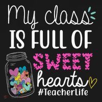 My Class Is Full Of Sweet Hearts Teacher Life Women's Hoodie thumb 2