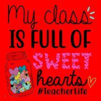 My Class Is Full Of Sweet Hearts Teacher Life Santa Hat thumb 1