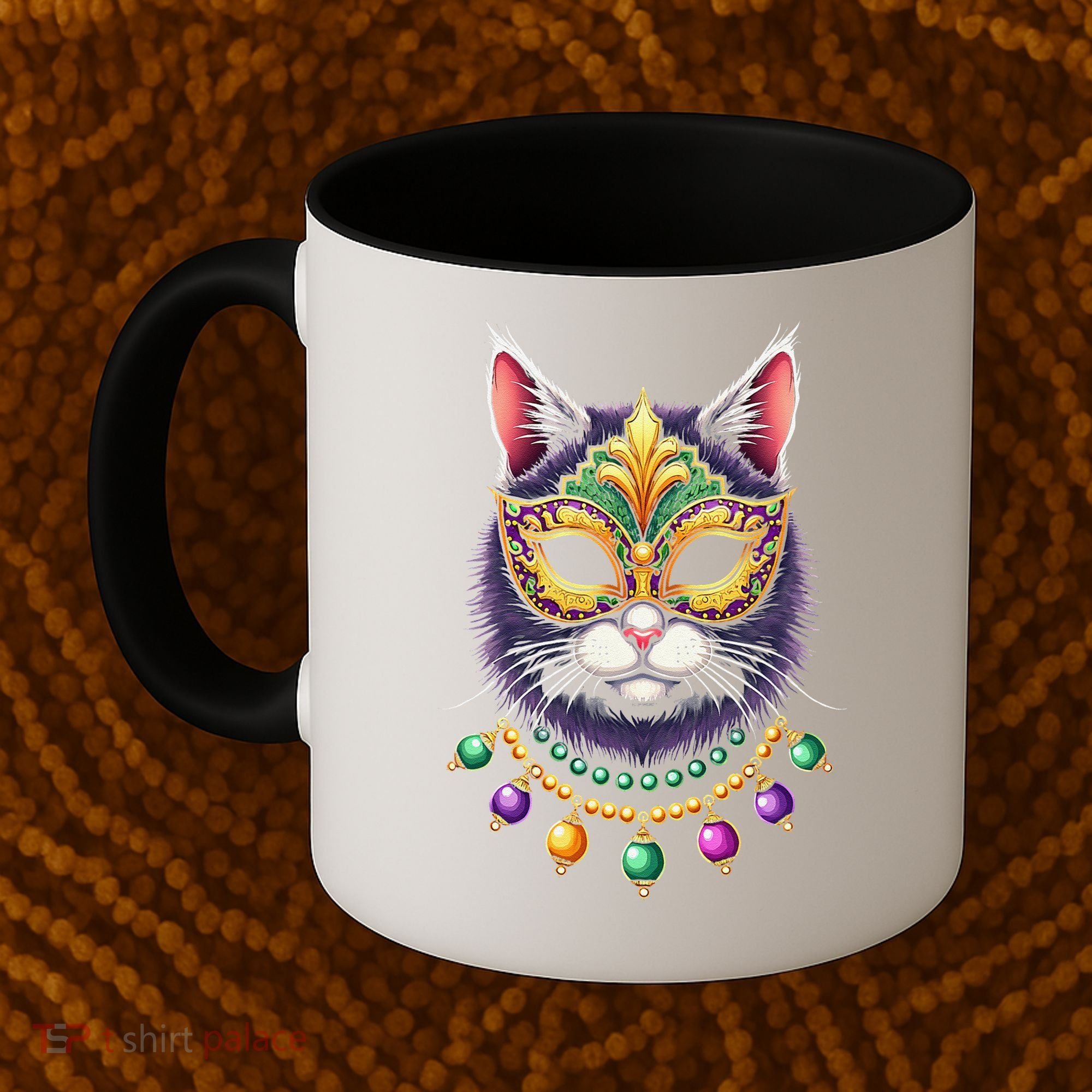 Mardi Cat Jewels Coffee Mug