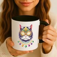 Mardi Cat Jewels Coffee Mug thumb 3