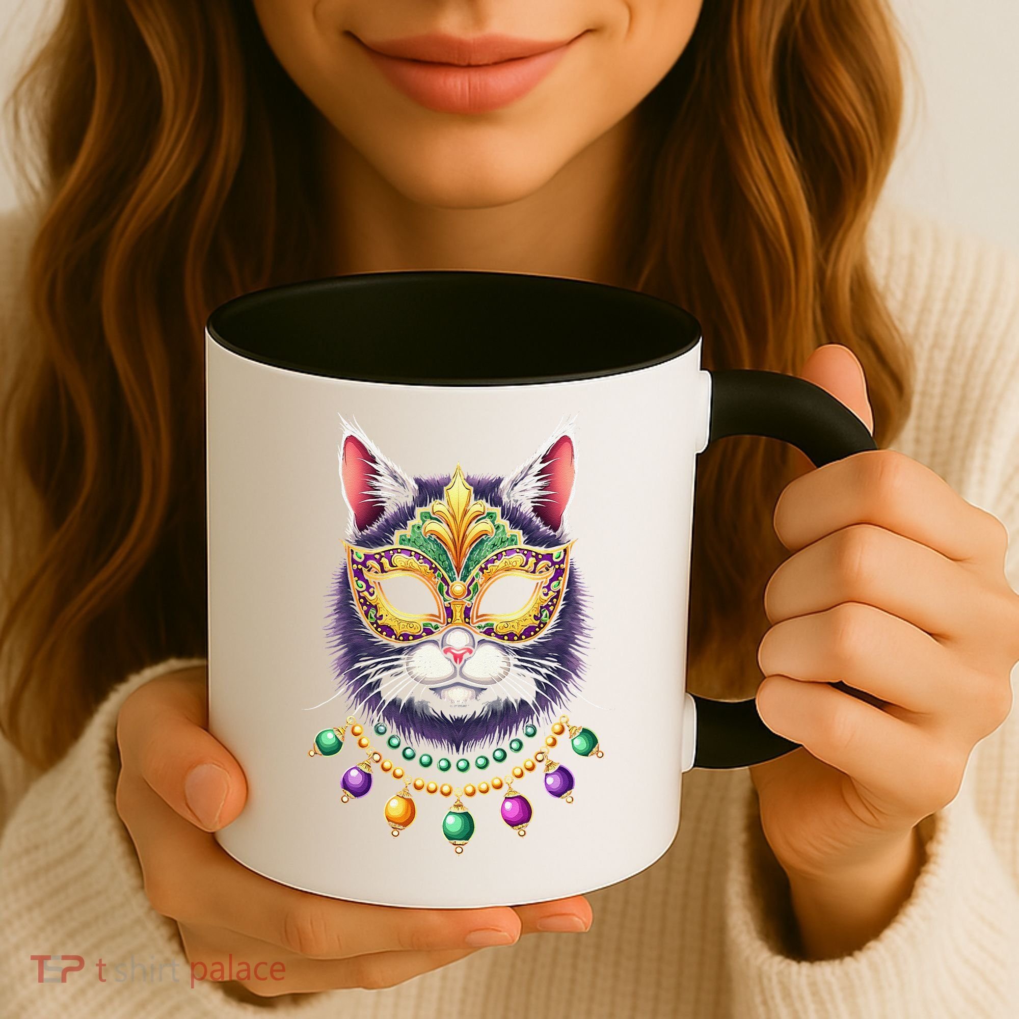 Mardi Cat Jewels Coffee Mug