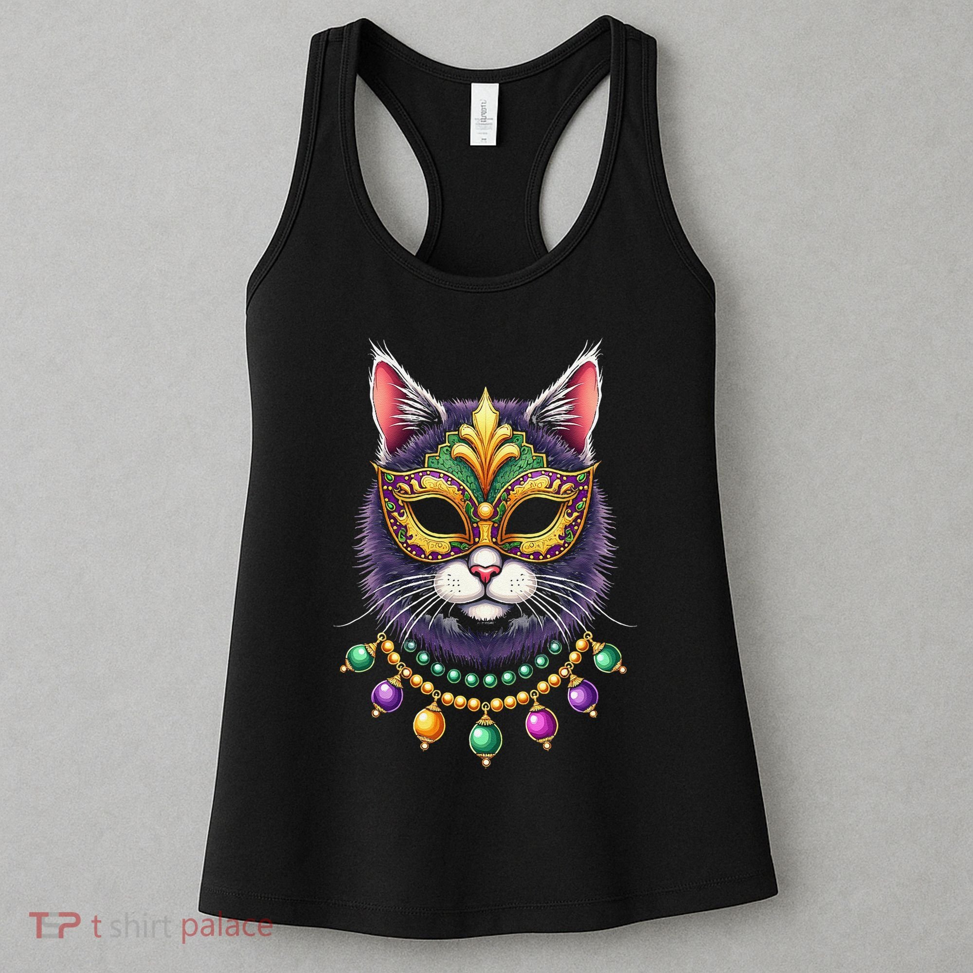 Mardi Cat Jewels Women's Tank Top
