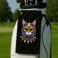 Mardi Cat Jewels Golf Towel thumb 2