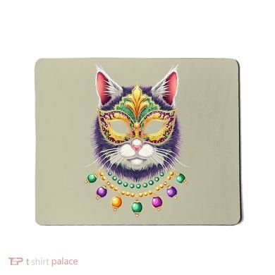 Mardi Cat Jewels Mousepad