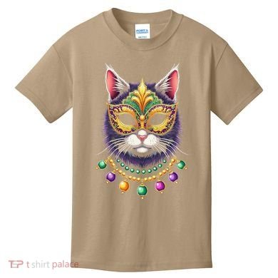 Mardi Cat Jewels Kids T-Shirt