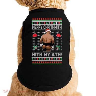 Merry Chrithmith Kith My Ath Christmas Mike Tyson Doggie Tank