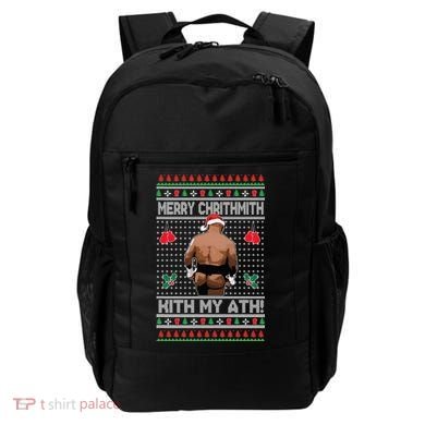 Merry Chrithmith Kith My Ath Christmas Mike Tyson Backpack