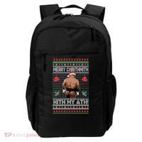 Merry Chrithmith Kith My Ath Christmas Mike Tyson Backpack thumb 0