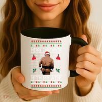 Merry Chrithmith Kith My Ath Christmas Mike Tyson Coffee Mug thumb 3