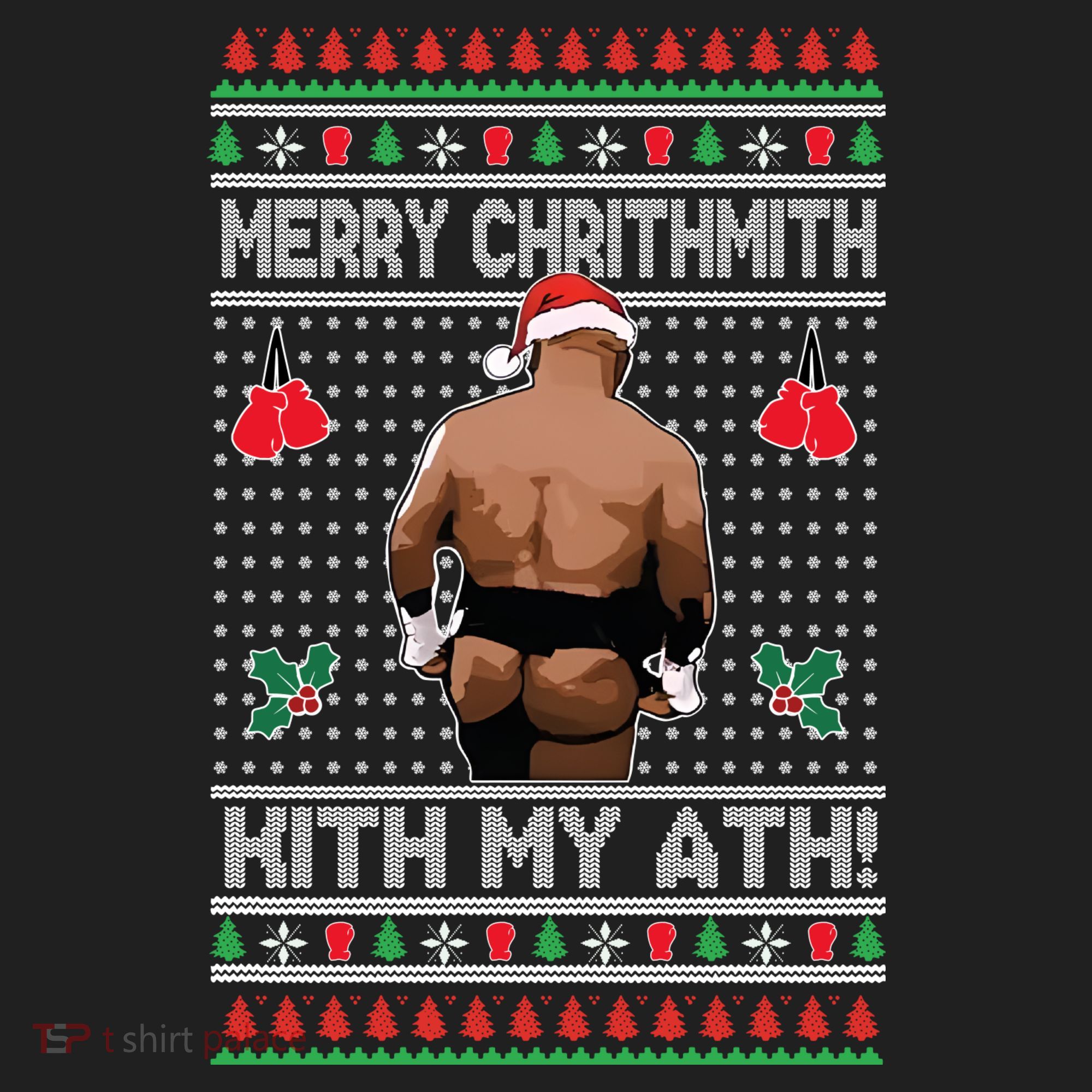 Merry Chrithmith Kith My Ath Christmas Mike Tyson Beanie