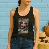 Merry Chrithmith Kith My Ath Christmas Mike Tyson Women's Tank Top thumb 2