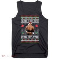 Merry Chrithmith Kith My Ath Christmas Mike Tyson Tank Top thumb 0