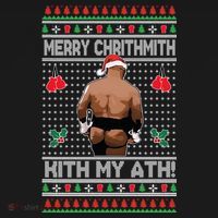 Merry Chrithmith Kith My Ath Christmas Mike Tyson Tote Bag thumb 4