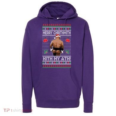 Merry Chrithmith Kith My Ath Christmas Mike Tyson Hoodie