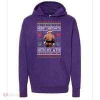 Merry Chrithmith Kith My Ath Christmas Mike Tyson Hoodie thumb 0