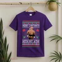 Merry Chrithmith Kith My Ath Christmas Mike Tyson T-Shirt thumb 2