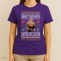 Merry Chrithmith Kith My Ath Christmas Mike Tyson T-Shirt thumb 4