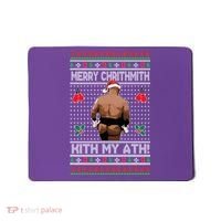 Merry Chrithmith Kith My Ath Christmas Mike Tyson Mousepad thumb 0