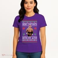 Merry Chrithmith Kith My Ath Christmas Mike Tyson Women's T-Shirt thumb 4