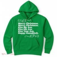 Merry Christmas K.iss My Ass Quote Christmas Vacation Hoodie thumb 0