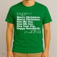 Merry Christmas K.iss My Ass Quote Christmas Vacation T-Shirt thumb 3