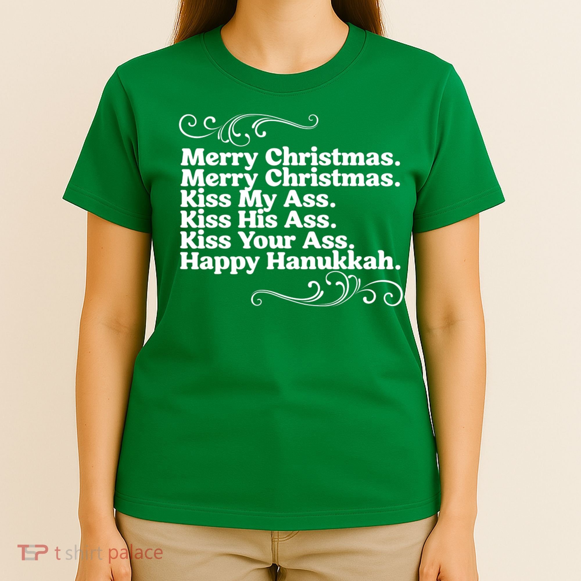 Merry Christmas K.iss My Ass Quote Christmas Vacation T-Shirt