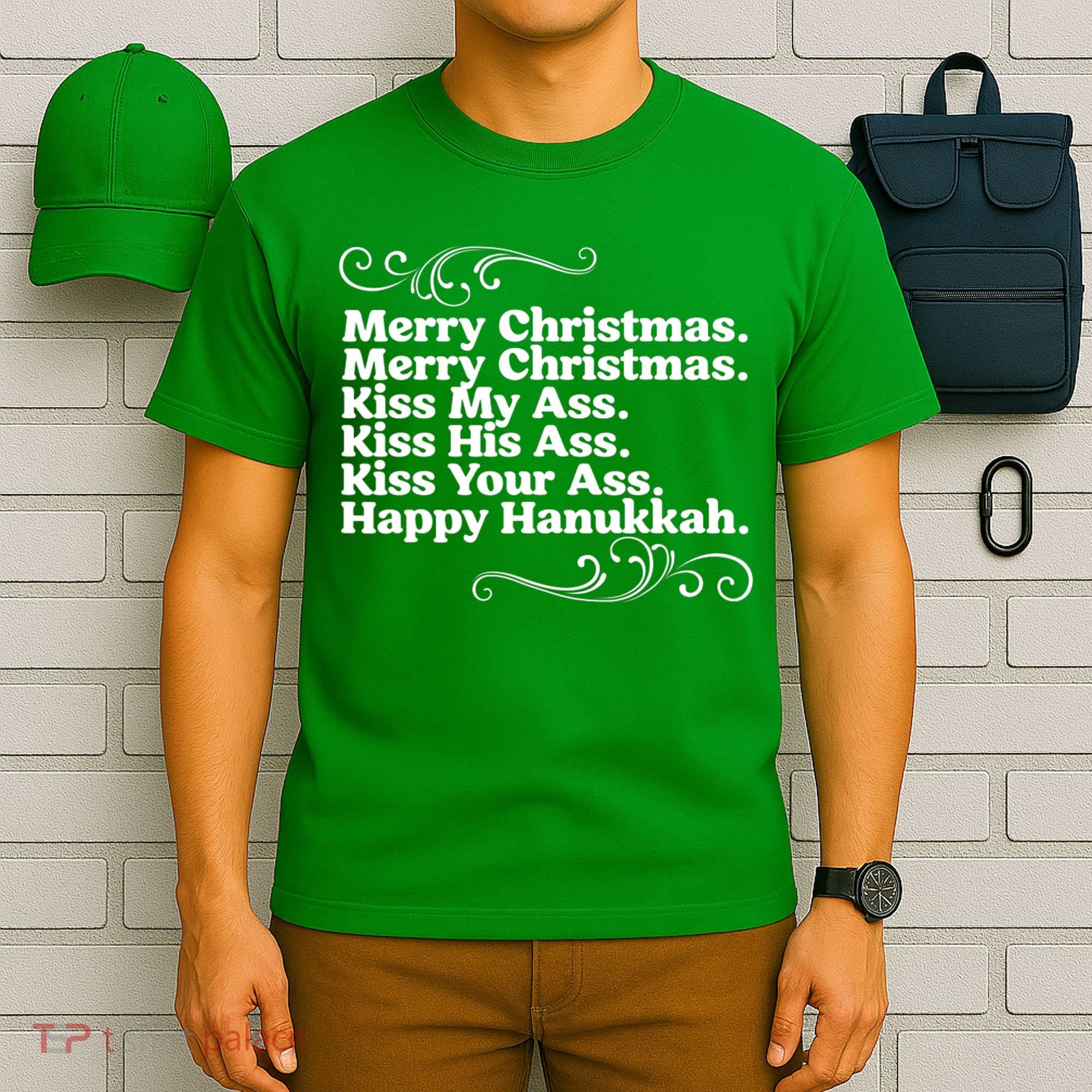 Merry Christmas K.iss My Ass Quote Christmas Vacation T-Shirt