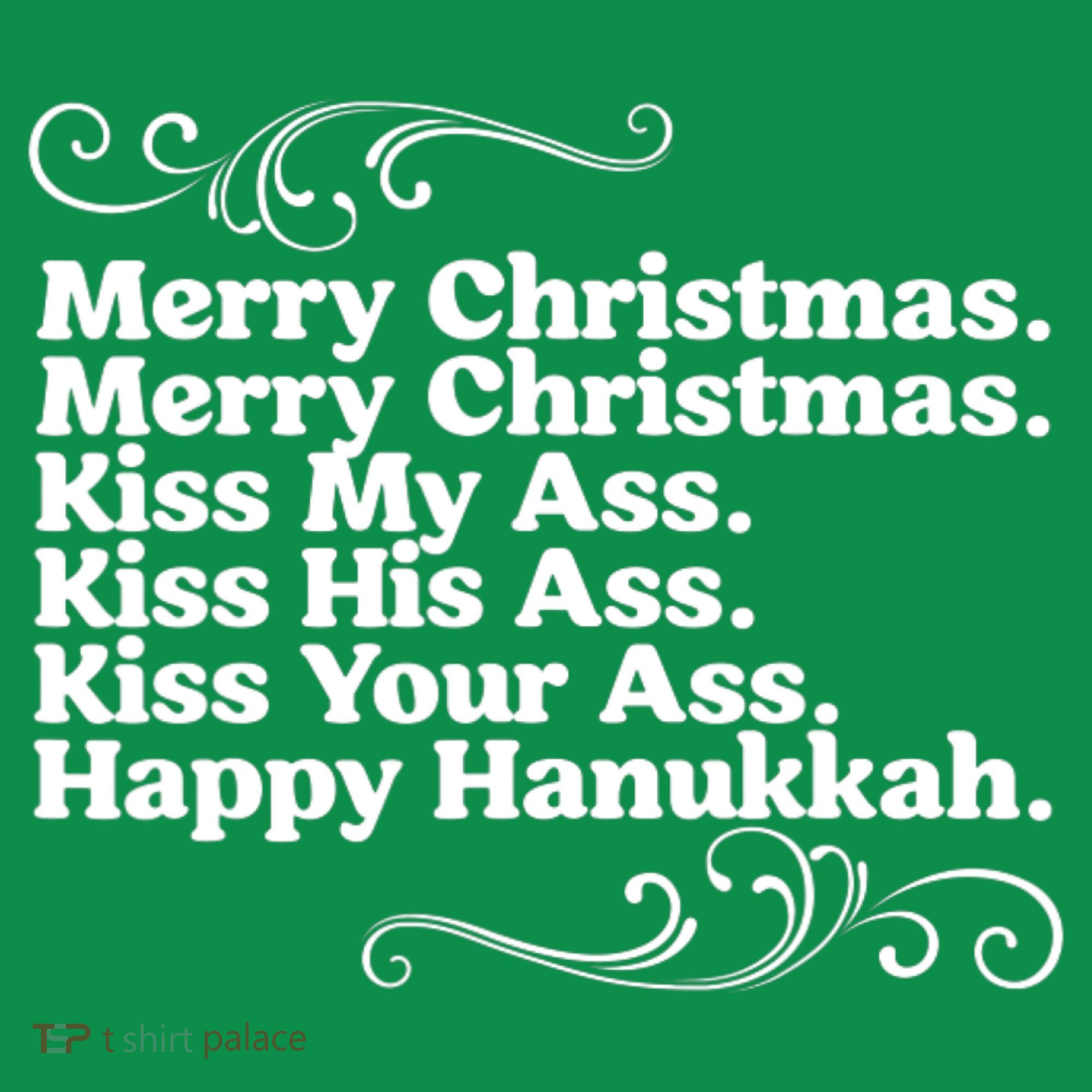 Merry Christmas K.iss My Ass Quote Christmas Vacation Mousepad