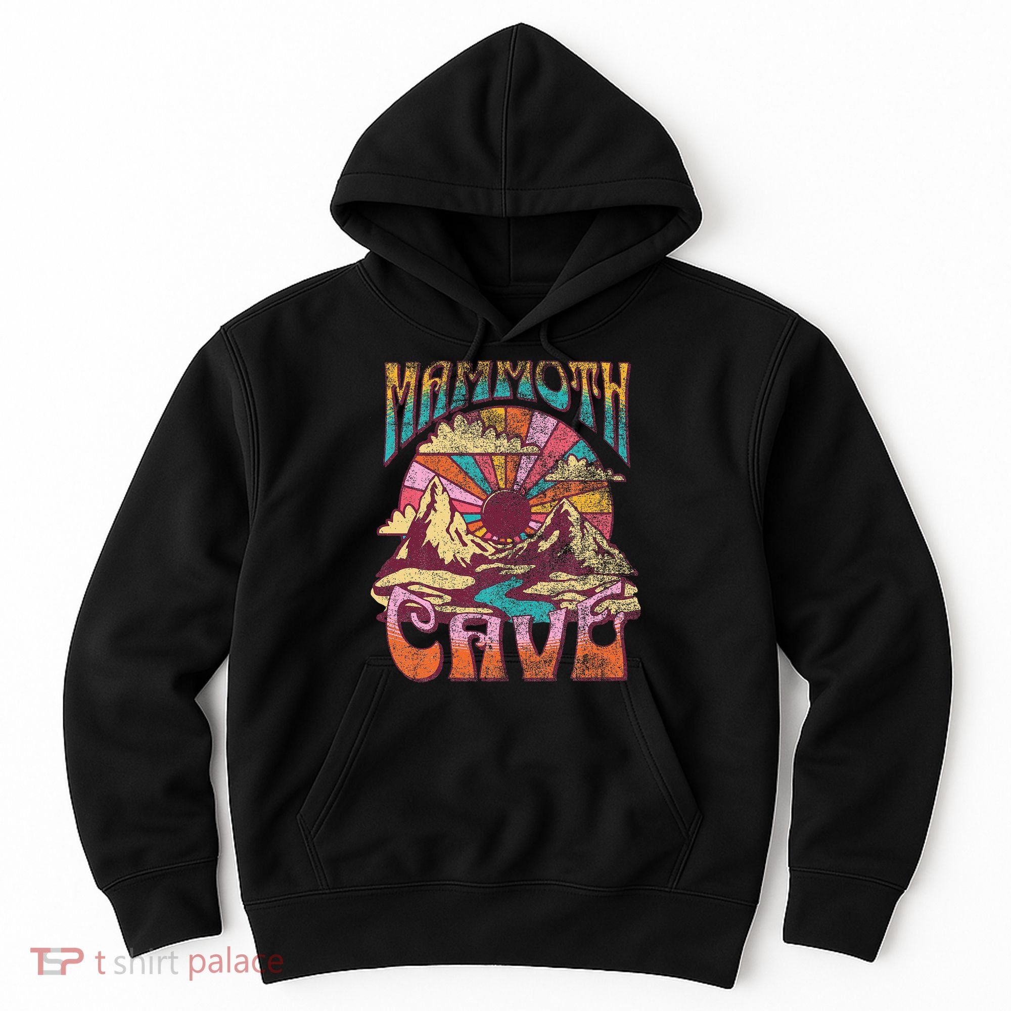Mammoth Cave Kentucky Nature Hiking Mountains Outdoors Retro Hoodie