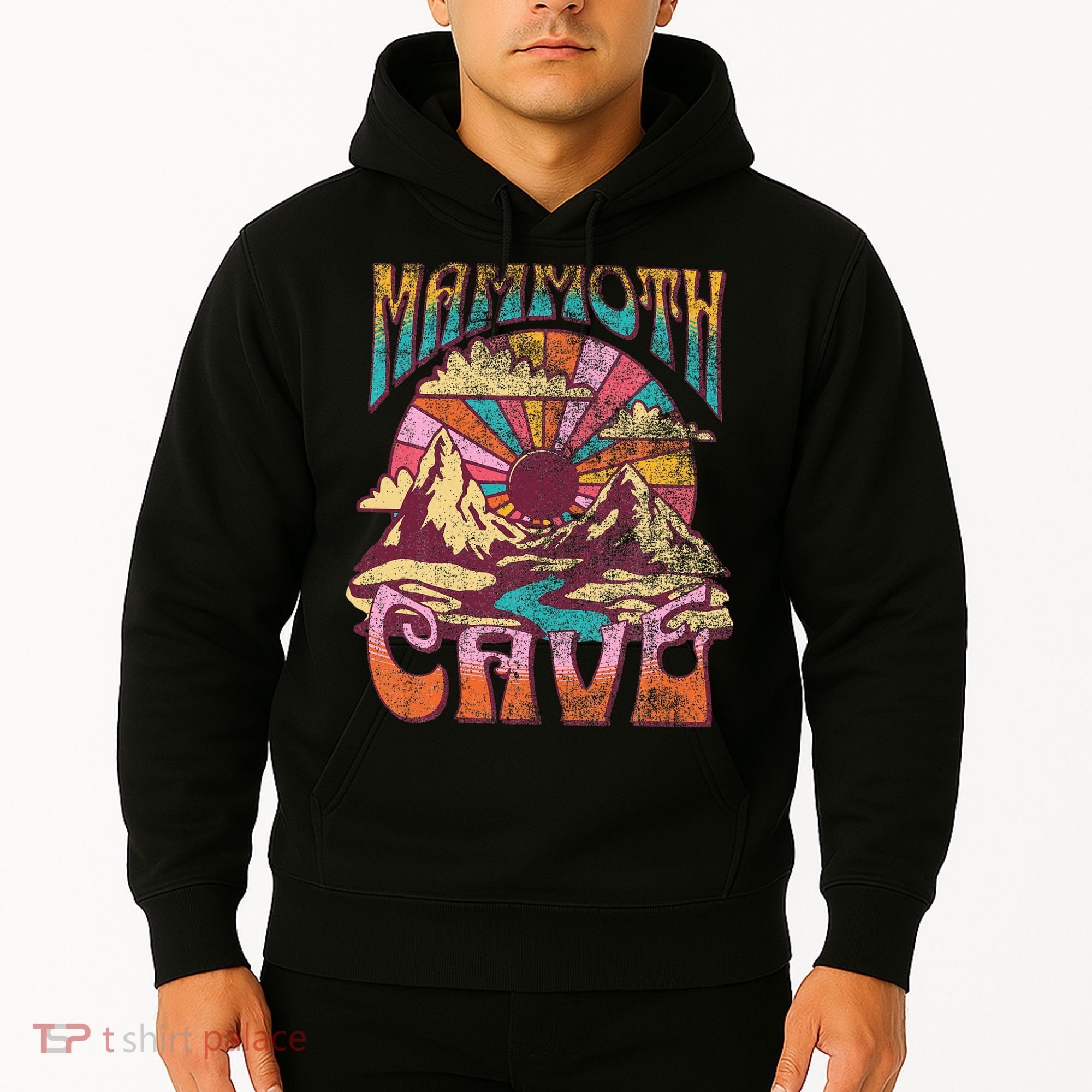 Mammoth Cave Kentucky Nature Hiking Mountains Outdoors Retro Hoodie