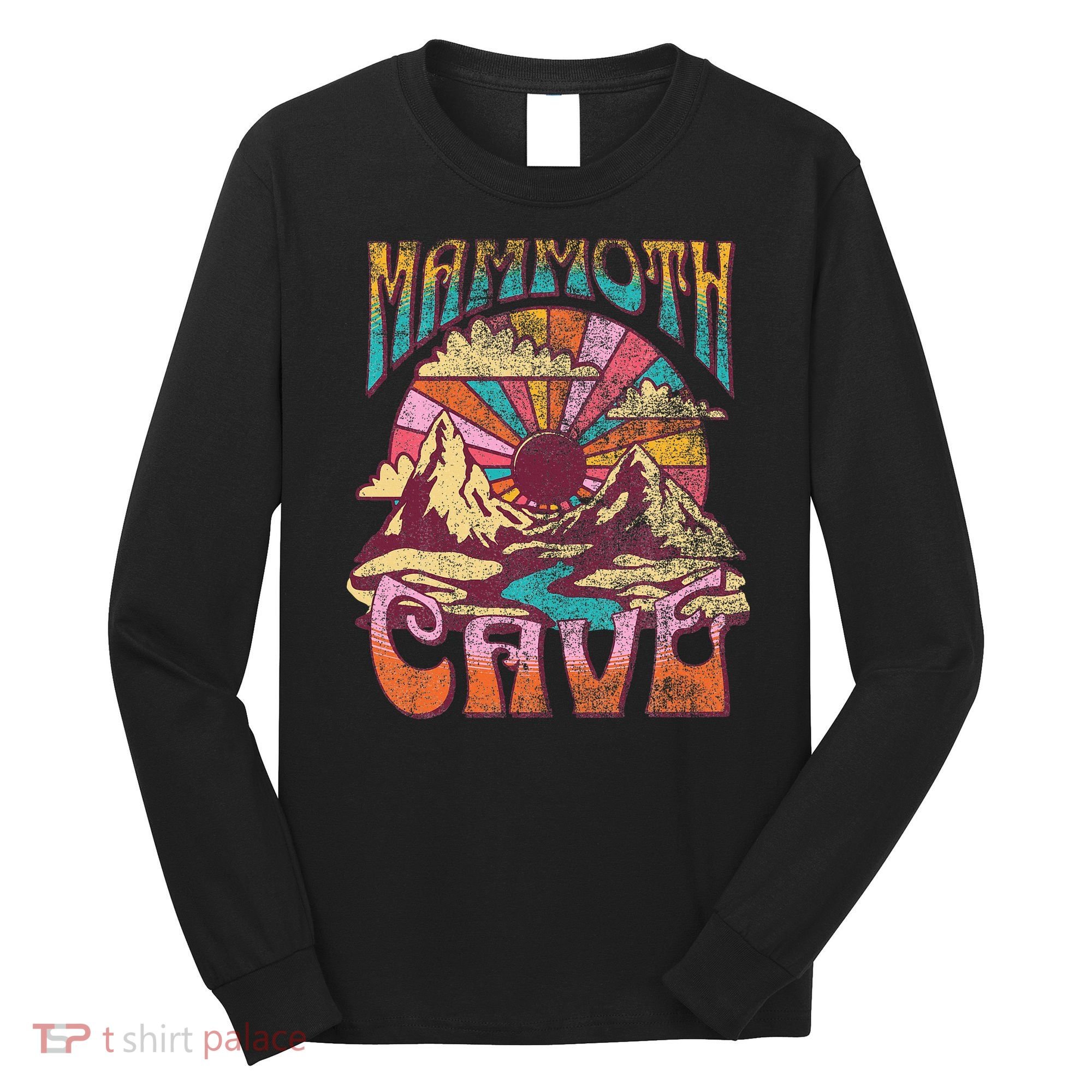 Mammoth Cave Kentucky Nature Hiking Mountains Outdoors Retro Long Sleeve Shirt
