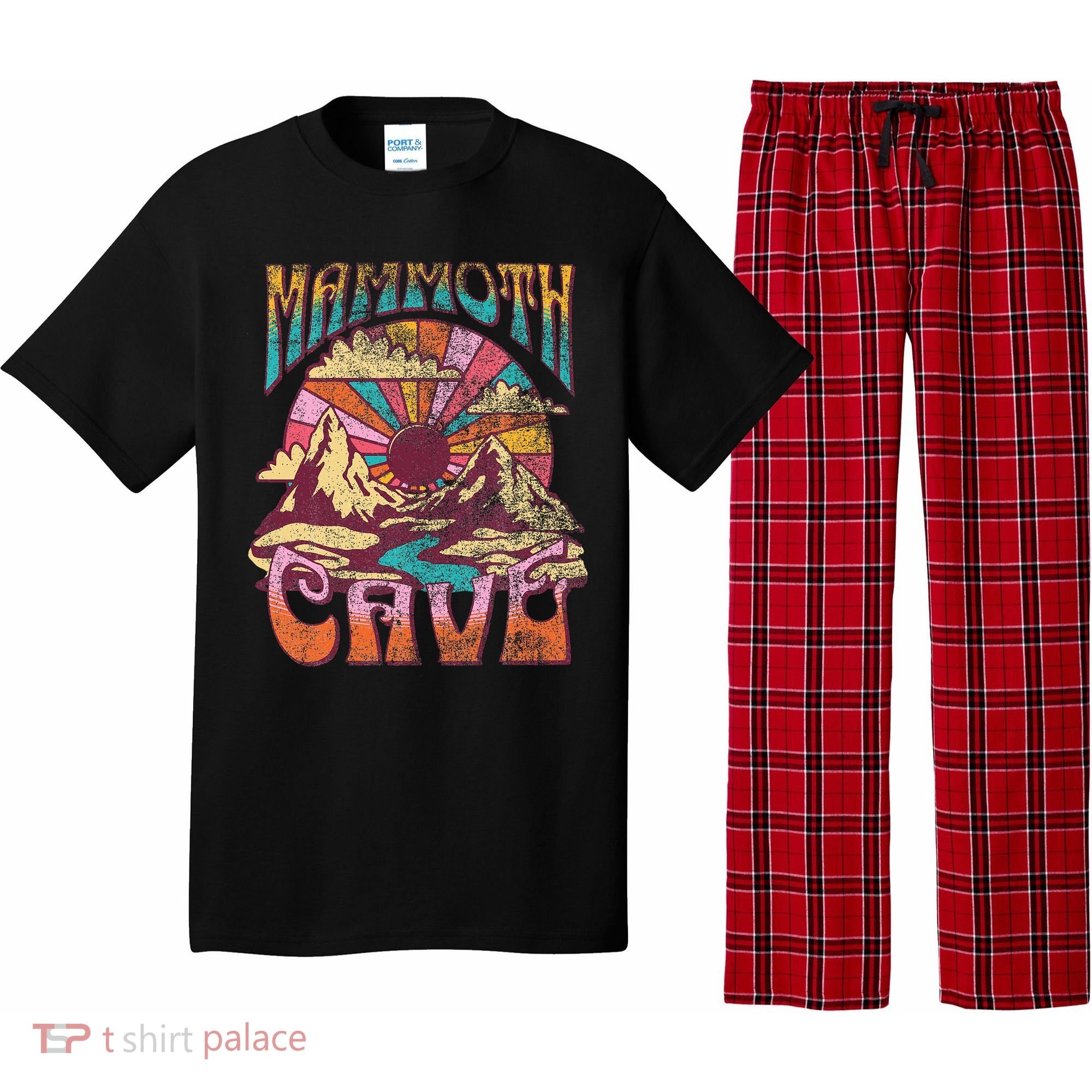 Mammoth Cave Kentucky Nature Hiking Mountains Outdoors Retro Pajama Set