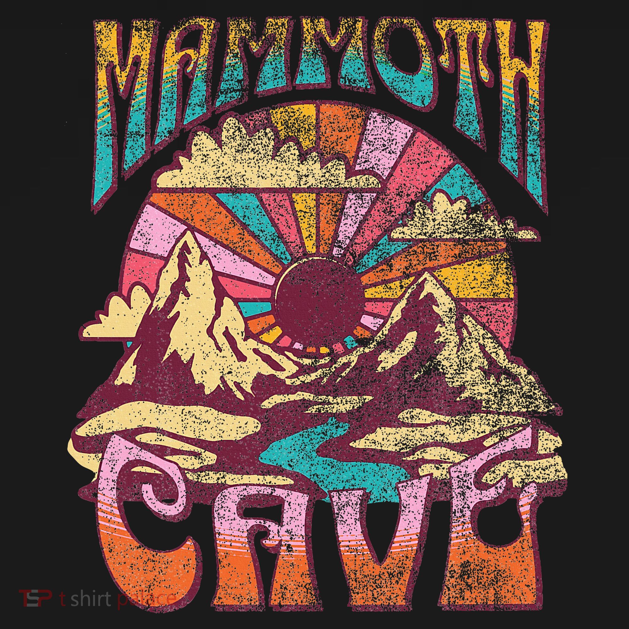 Mammoth Cave Kentucky Nature Hiking Mountains Outdoors Retro Mousepad