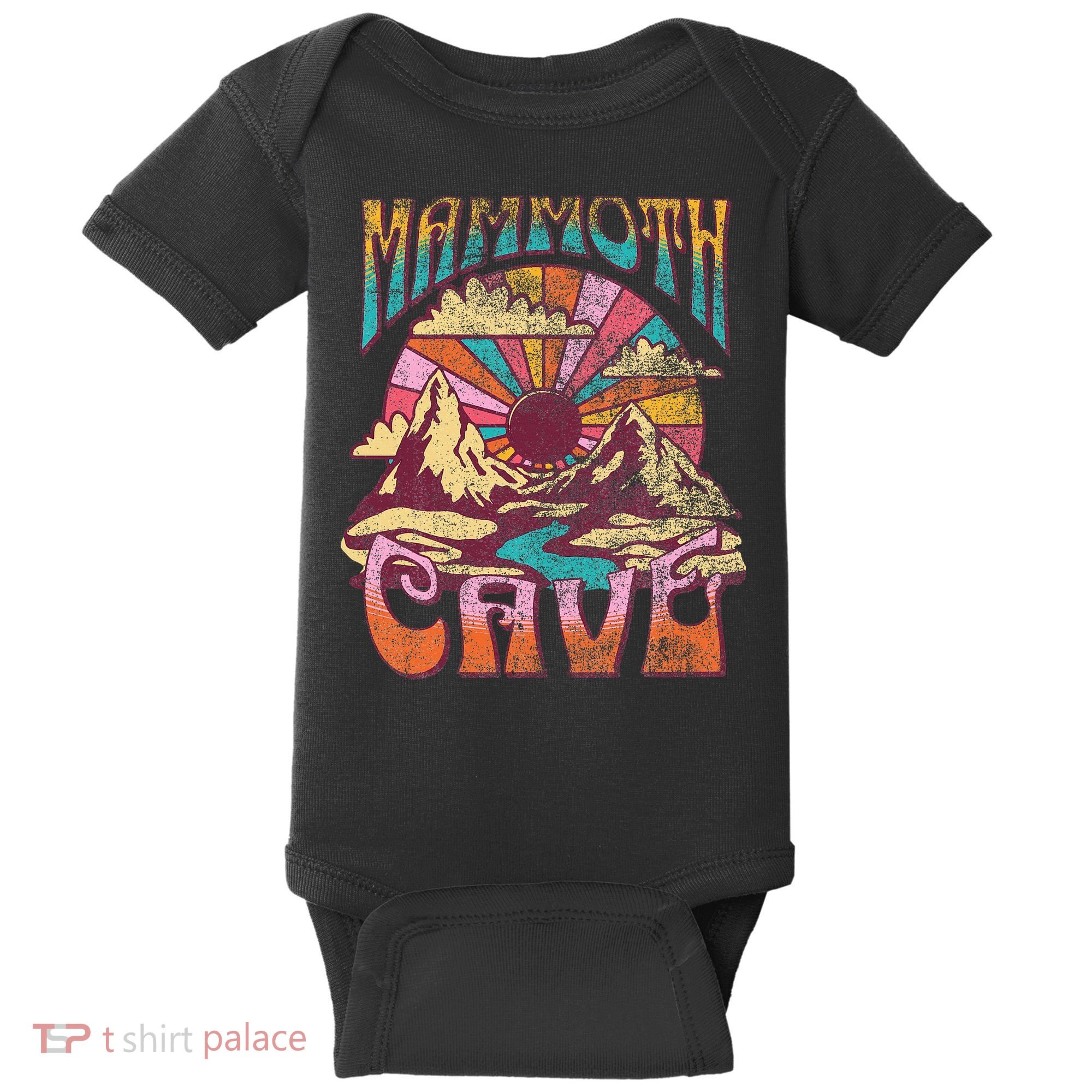 Mammoth Cave Kentucky Nature Hiking Mountains Outdoors Retro Baby Bodysuit