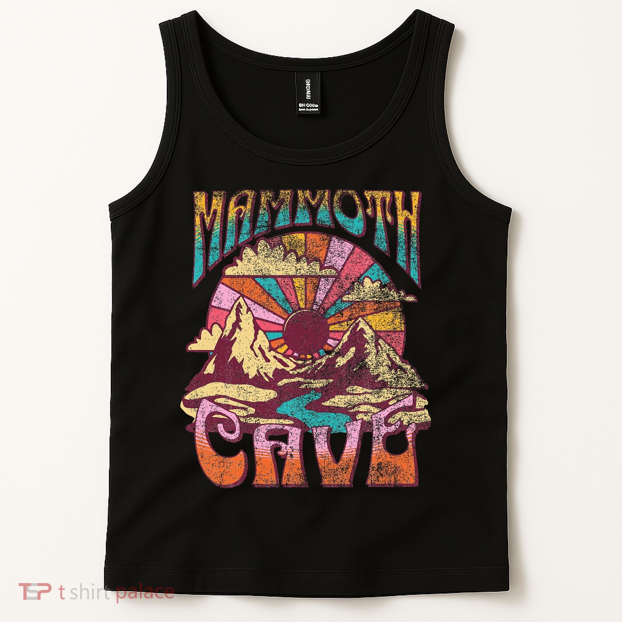 Mammoth Cave Kentucky Nature Hiking Mountains Outdoors Retro Tank Top