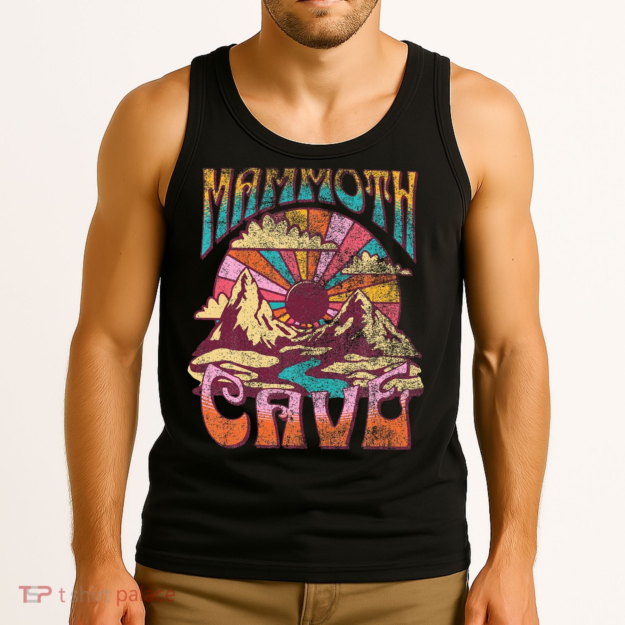Mammoth Cave Kentucky Nature Hiking Mountains Outdoors Retro Tank Top