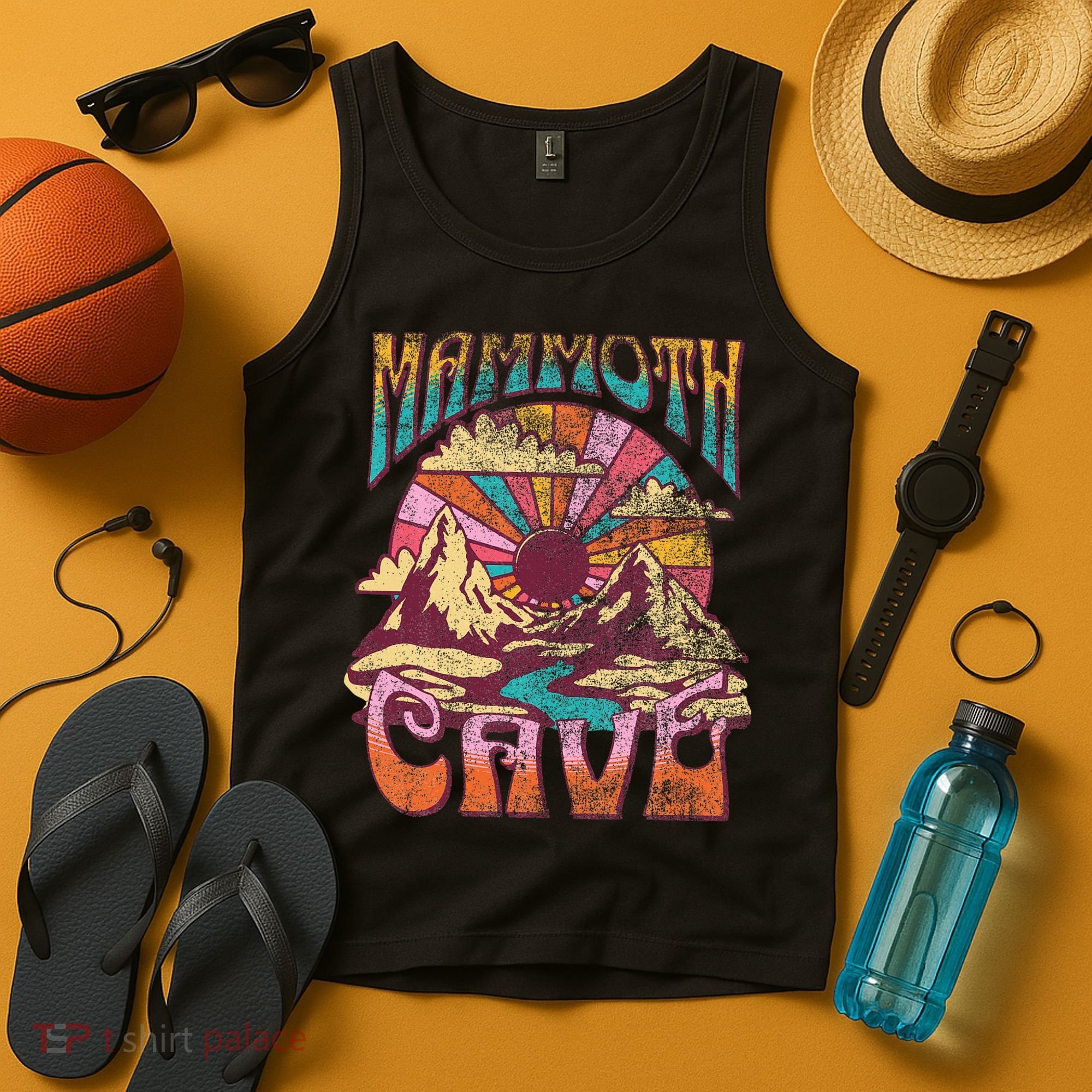 Mammoth Cave Kentucky Nature Hiking Mountains Outdoors Retro Tank Top