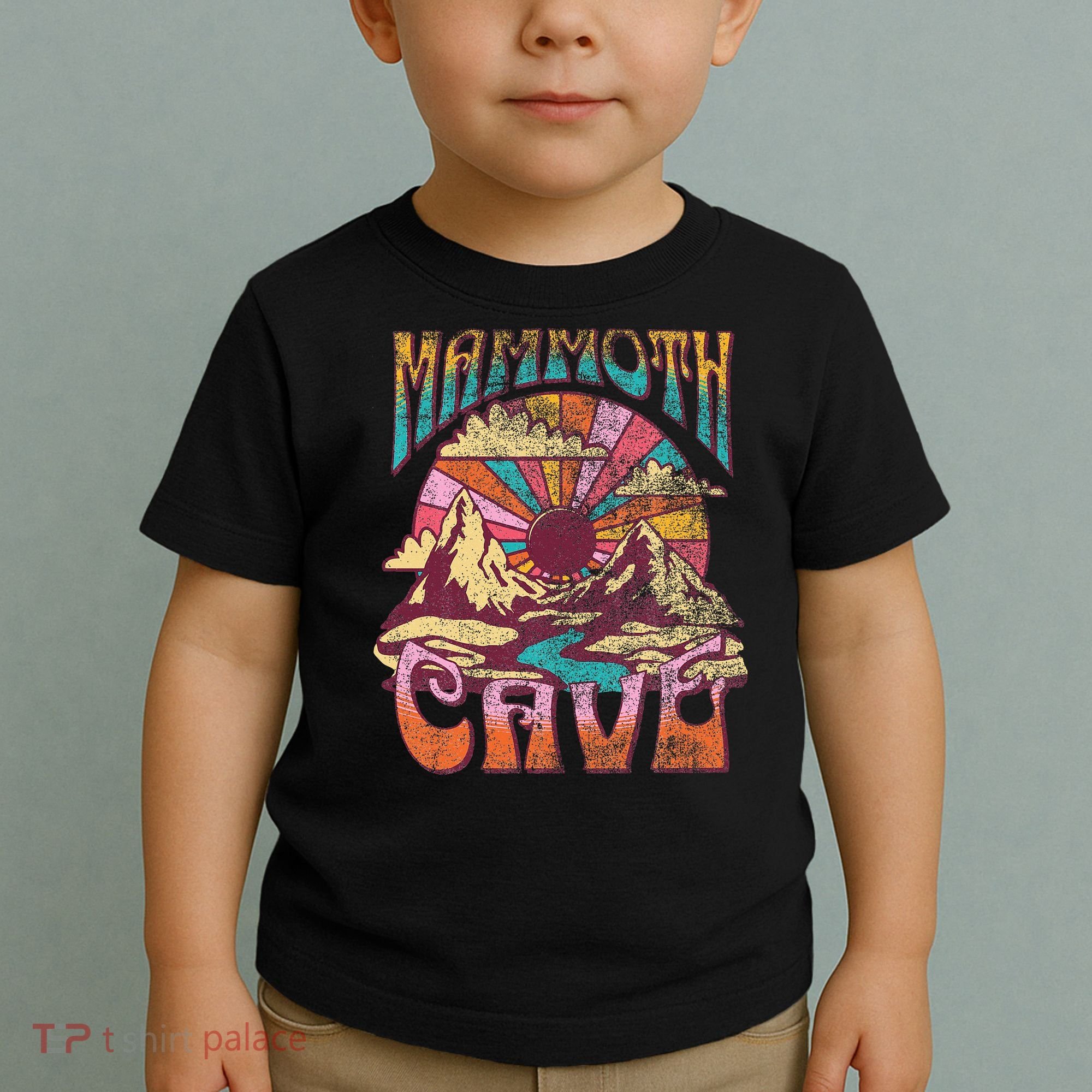 Mammoth Cave Kentucky Nature Hiking Mountains Outdoors Retro Toddler T-Shirt