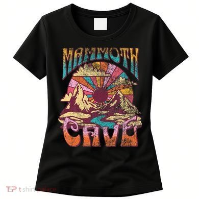 Mammoth Cave Kentucky Nature Hiking Mountains Outdoors Retro Women's T-Shirt