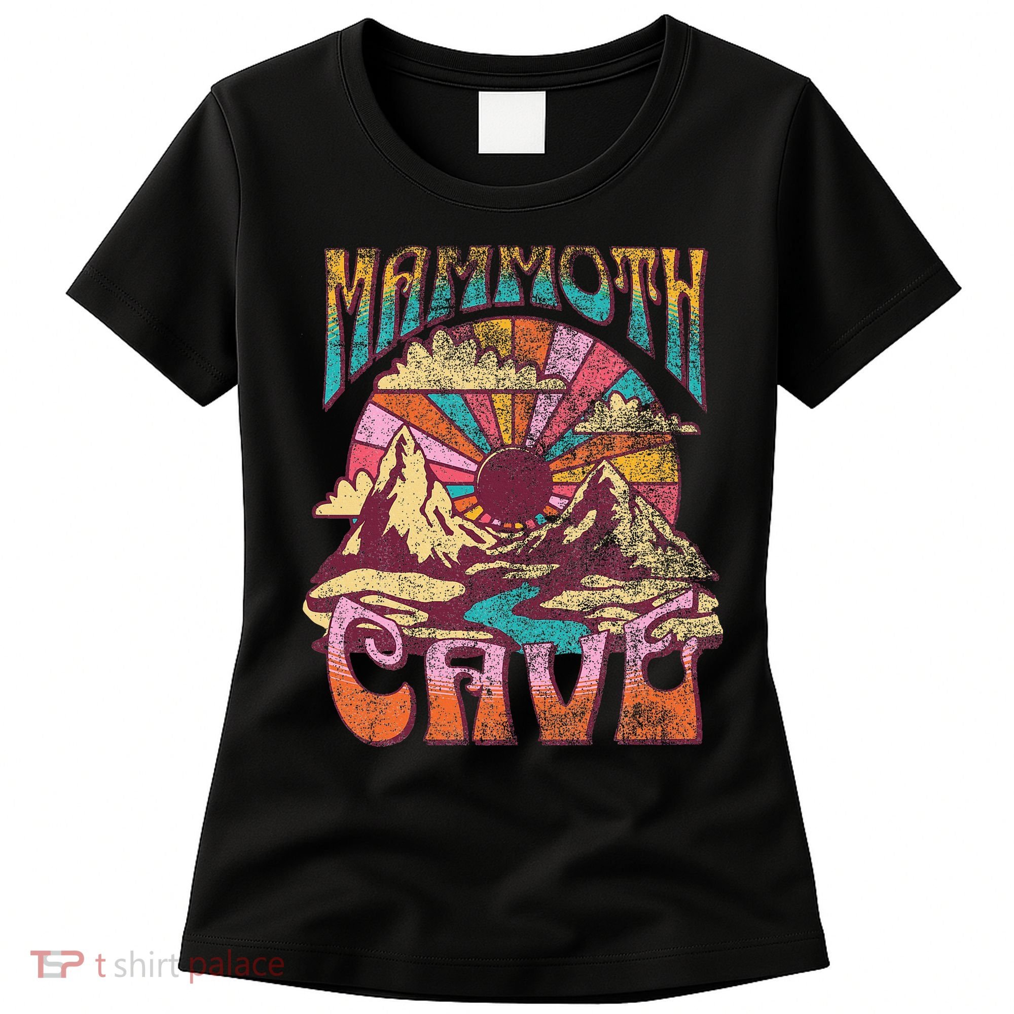 Mammoth Cave Kentucky Nature Hiking Mountains Outdoors Retro Women's T-Shirt